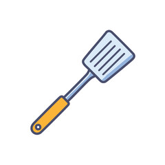 Kitchen spatula icon. Versatile cooking utensil, perfect for flipping and serving.  Symbolizes ease and culinary skill.