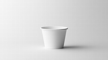 White Disposable Paper Cup Mockup
