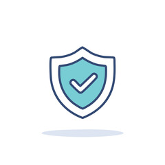 Secure shield approved. Safety guaranteed, risk mitigated.  Trust and protection icon.