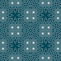 Christmas seamless pattern. Christmas background blue. Snowflake pattern. Happy New Year