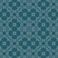 Christmas seamless pattern. Christmas background blue. Snowflake pattern. Happy New Year