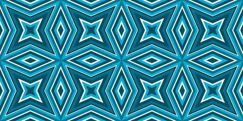 Seamless pattern banner blue and white. Merry Christmas. Happy New Year. Frost and snowflakes pattern