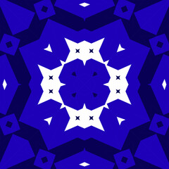 Seamless square pattern blue and white. Frost texture pattern. Merry Christmas. Happy New Year.