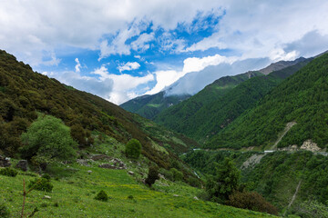 Scenery of western Sichuan Mountains, Sichuan, China