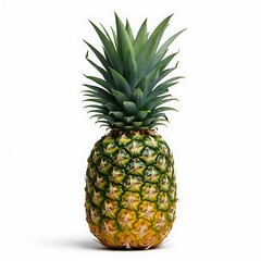 Obraz premium Tropical Delight: Fresh Pineapple Against a Soft Background
