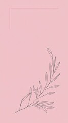 Vector graphic, minimalistic flat design with a pink background in dark pastel tones and simple shapes. 