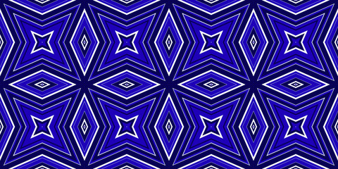 Seamless pattern banner blue and white. Merry Christmas. Happy New Year. Frost and snowflakes pattern