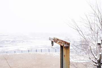 winter season of south korea,snow and  fop