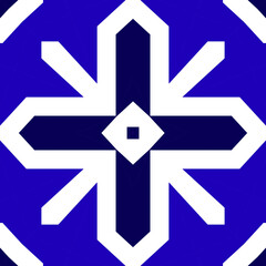 Seamless square pattern blue and white. Frost texture pattern. Merry Christmas. Happy New Year.