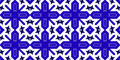 Fototapeta premium Seamless pattern banner blue and white. Merry Christmas. Happy New Year. Frost and snowflakes pattern