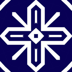 Seamless square pattern blue and white. Frost texture pattern. Merry Christmas. Happy New Year.