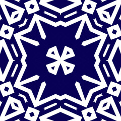 Seamless square pattern blue and white. Frost texture pattern. Merry Christmas. Happy New Year.