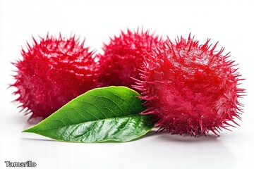 Tamarillo Fruit with Leaf