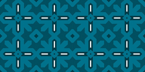 Seamless pattern banner blue and white. Merry Christmas. Happy New Year. Frost and snowflakes pattern