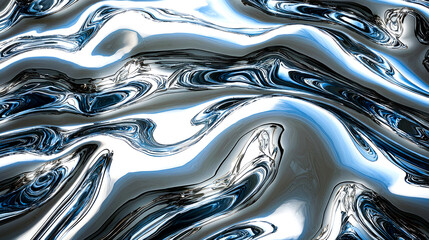Abstract liquid metal surface texture.