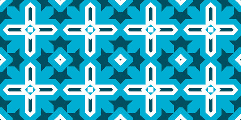 Seamless pattern banner blue and white. Merry Christmas. Happy New Year. Frost and snowflakes pattern