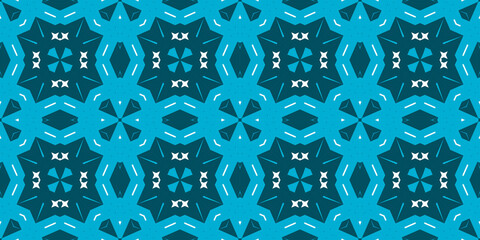 Seamless pattern banner blue and white. Merry Christmas. Happy New Year. Frost and snowflakes pattern