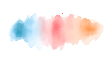 Obraz premium Abstract brush strokes and splash watercolor on white background.