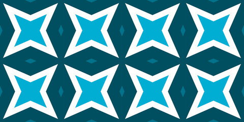 Seamless pattern banner blue and white. Merry Christmas. Happy New Year. Frost and snowflakes pattern
