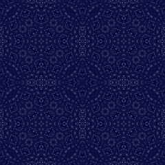 Christmas seamless pattern. Christmas background blue. Snowflake pattern. Happy New Year