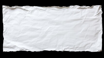 Obraz premium Textured wrinkled paper on a black background for creative design