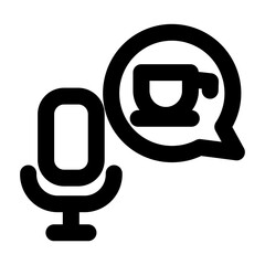 podcast coffee icon