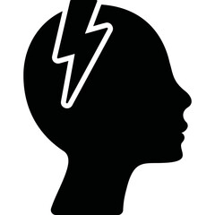 Simple vector icon head