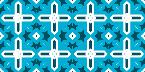 Seamless pattern banner blue and white. Merry Christmas. Happy New Year. Frost and snowflakes pattern