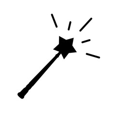 magic wand icon vector with trendy design