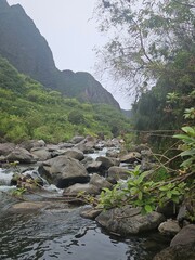 Cloudy Iao Valley Day