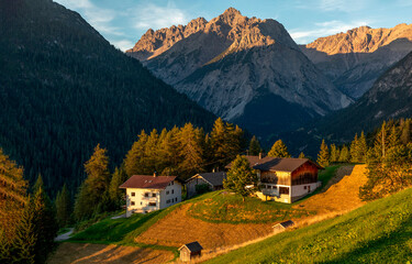 mountain village in the mountains