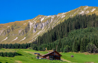 Alpine mountains. landscape in the mountains