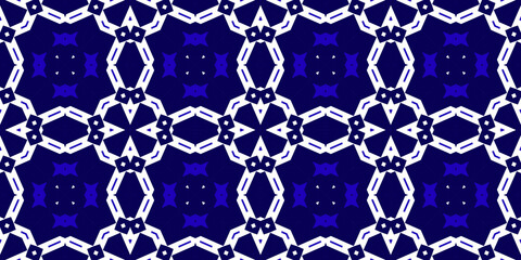Seamless pattern banner blue and white. Merry Christmas. Happy New Year. Frost and snowflakes pattern