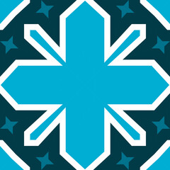 Seamless square pattern blue and white. Frost texture pattern. Merry Christmas. Happy New Year.