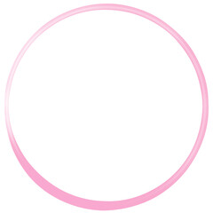 Minimalist Pink Circle Outline Graphic