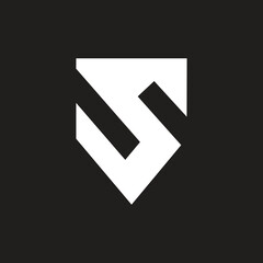 Abstract modern initial letter S logo design concept, minimalist vector artistic S symbol monogram.