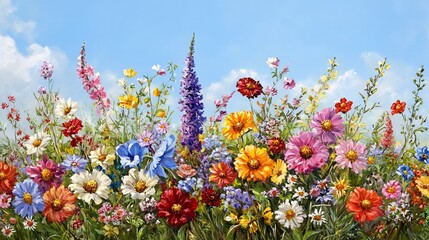 Vibrant flower blooming event garden nature photography bright environment eye-level view summer serenity