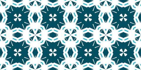 Seamless pattern banner blue and white. Merry Christmas. Happy New Year. Frost and snowflakes pattern