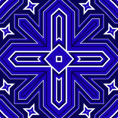Seamless square pattern blue and white. Frost texture pattern. Merry Christmas. Happy New Year.