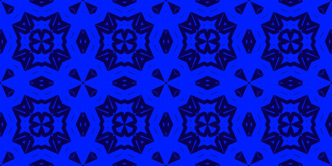 Seamless pattern banner blue and white. Merry Christmas. Happy New Year. Frost and snowflakes pattern