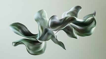 Calming Rhythms Illustration Featuring Soft Waves and Harmonious Abstract Patterns