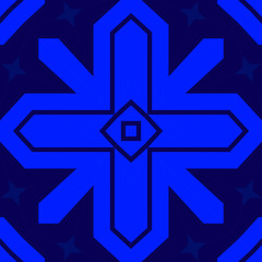 Seamless square pattern blue and white. Frost texture pattern. Merry Christmas. Happy New Year.