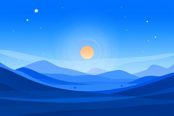 Obraz premium A clear blue sky with sunlight rays or beams symbolizing energy, happiness, or hope, in high resolution.