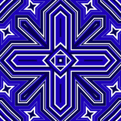 Seamless square pattern blue and white. Frost texture pattern. Merry Christmas. Happy New Year.