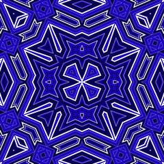 Seamless square pattern blue and white. Frost texture pattern. Merry Christmas. Happy New Year.