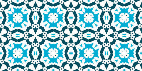 Seamless pattern banner blue and white. Merry Christmas. Happy New Year. Frost and snowflakes pattern