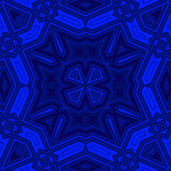 Seamless square pattern blue and white. Frost texture pattern. Merry Christmas. Happy New Year.