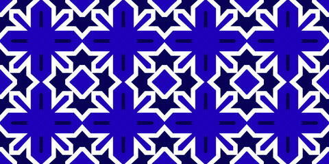 Seamless pattern banner blue and white. Merry Christmas. Happy New Year. Frost and snowflakes pattern