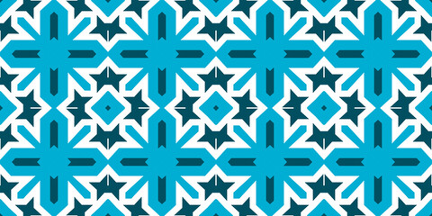 Seamless pattern banner blue and white. Merry Christmas. Happy New Year. Frost and snowflakes pattern