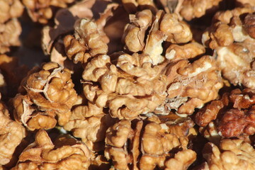Fresh Walnuts Close Up